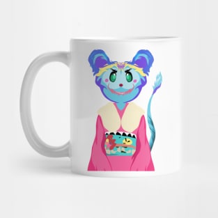 Blue cat in fictional characters Mug